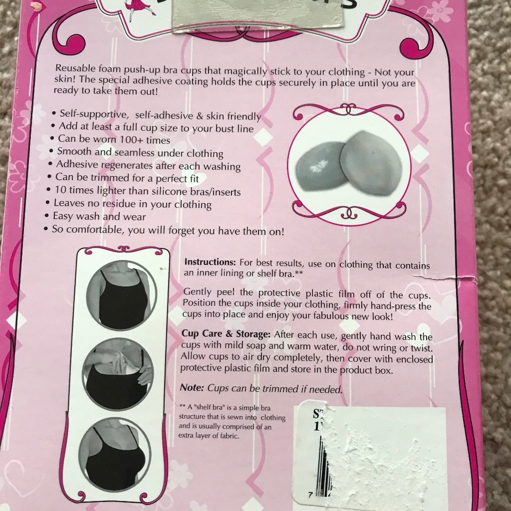 Stick On Bra Cups - Picture 2 of 4